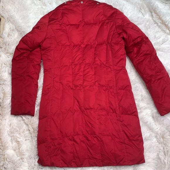 Eddie Bauer | Women’s Down Long Quilted Puffer Jacket Coat Red - Picture 11 of 16